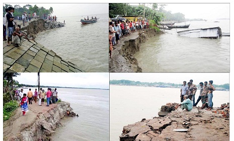 নদী ভাঙ্গনে দক্ষিণাঞ্চলের মানচিত্র ছোট হয়ে আসছে