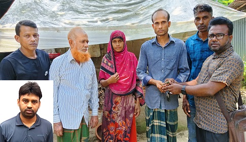 অসহায় পরিবারের পাশে দাঁড়ালেন কোরিয়া প্রবাসী আবু সাঈদ