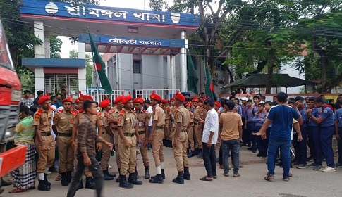 শ্রীমঙ্গল থানা পুলিশের পাশে থাকবে ৫ শতাধিক শিক্ষার্থী