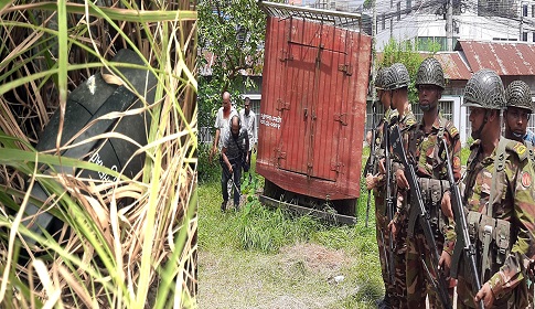 বরিশালে ফের সাউন্ড গ্রেনেড উদ্ধার