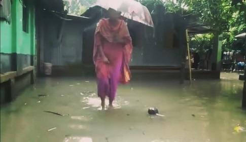 লোহাগড়ায় তিন দিনের বৃষ্টিতে শহরে জলাবদ্ধতা, জনদুর্ভোগ চরমে