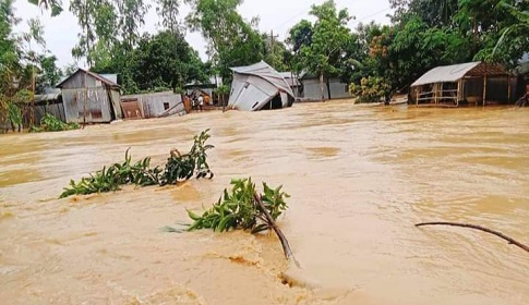 ফুলপুরে পাহাড়ী ঢলে ভয়াবহ বন্যা