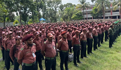 ফরিদপুরে ১৯২টি পূজা মন্ডপের দায়িত্বে ১৩২৬ আনসার ভিডিপি