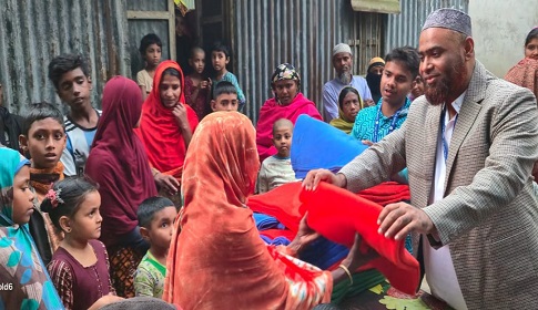 ফুলপুরে জাবালে নূর ফাউন্ডেশনের কম্বল বিতরণ 