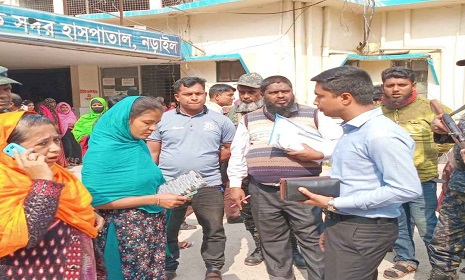 নড়াইল সদর হাসপাতালে দালালদের দৌরাত্ম দুই মহিলা দালালকে জরিমানা