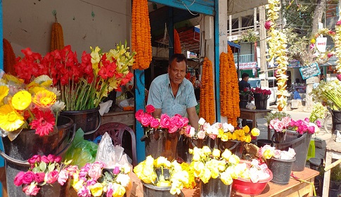 বিক্রি কম, হতাশ রাজবাড়ীর ফুল ব্যবসায়ীরা